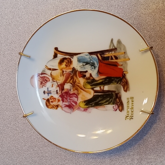 1984 Norman Rockwell 4pc Plate Set - Picture 2 of 9